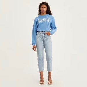 Levi’s Wedgie Straight Ankle Light Wash Jean